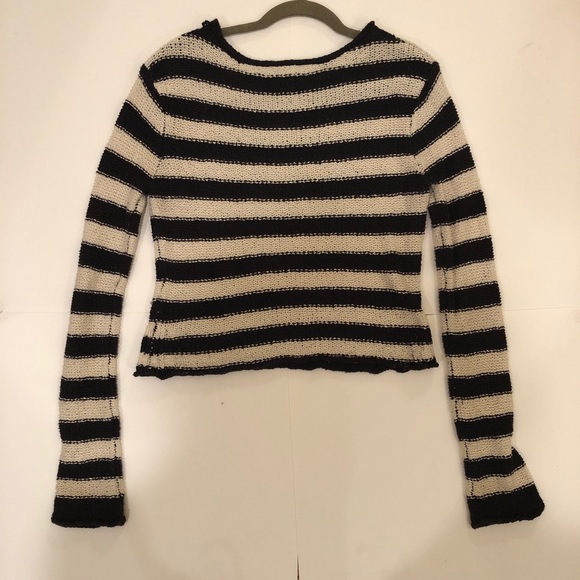 Striped cropped sweater - Picture 2 of 3